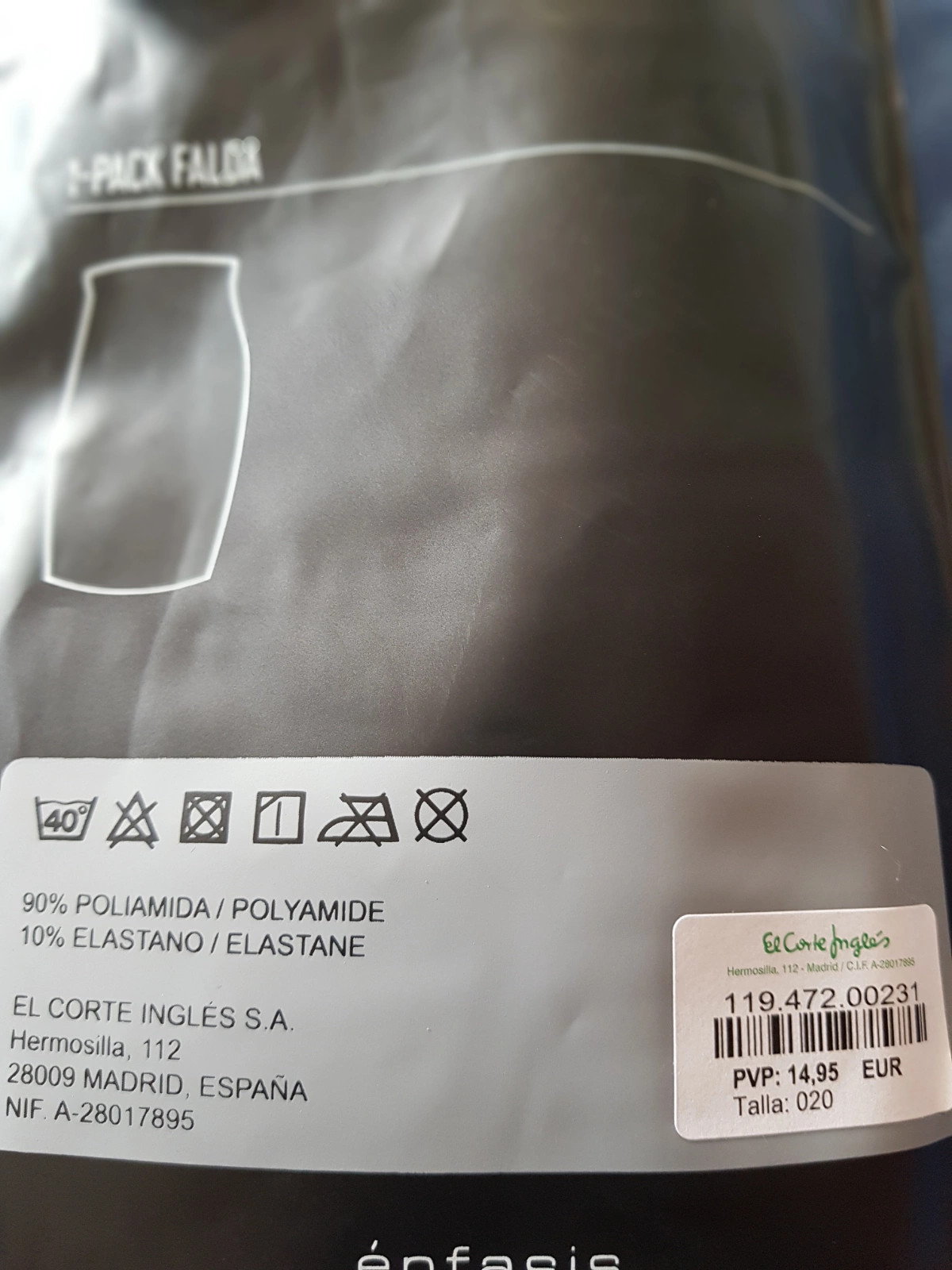 Faldita elástica de énfasis talla S/M (amsl) – Énfasis – taille S / 36 / 8 4