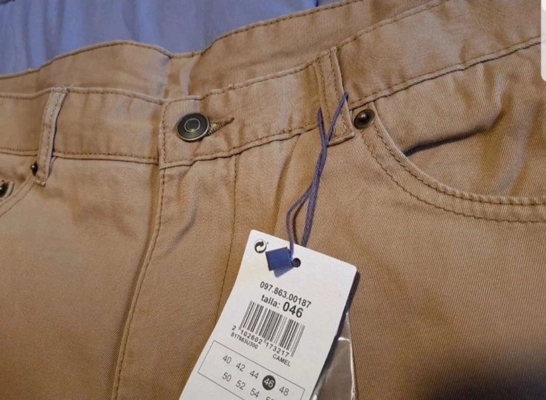 Pantalon neuf taille 46, Couleur marron clair (amsl) – corte inglés unit – taille M 4