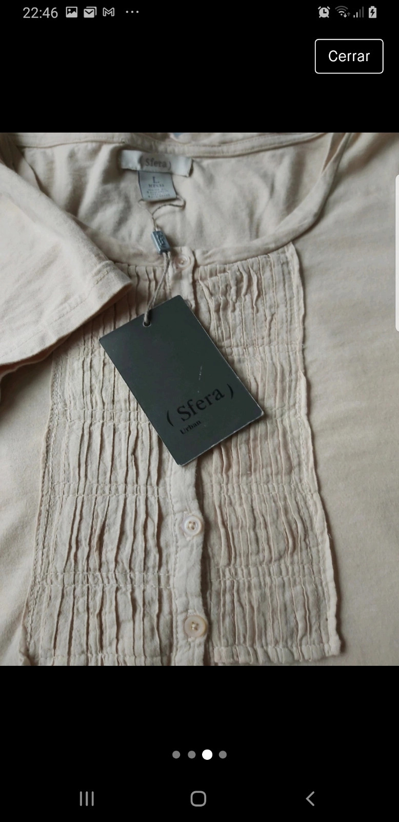 Tee shirt avec un plastron taille L. – Sfera – taille L / 40 / 12 3
