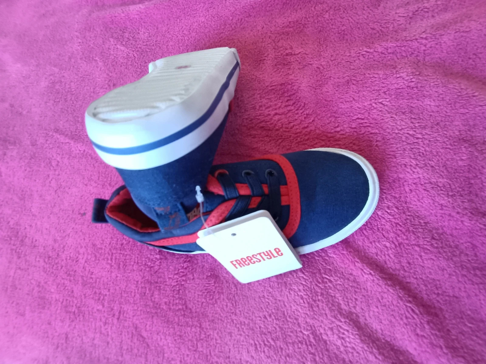 Deportivas de lona azul y rojas talla 26 (amsl) – Freestyle – taille 26 3