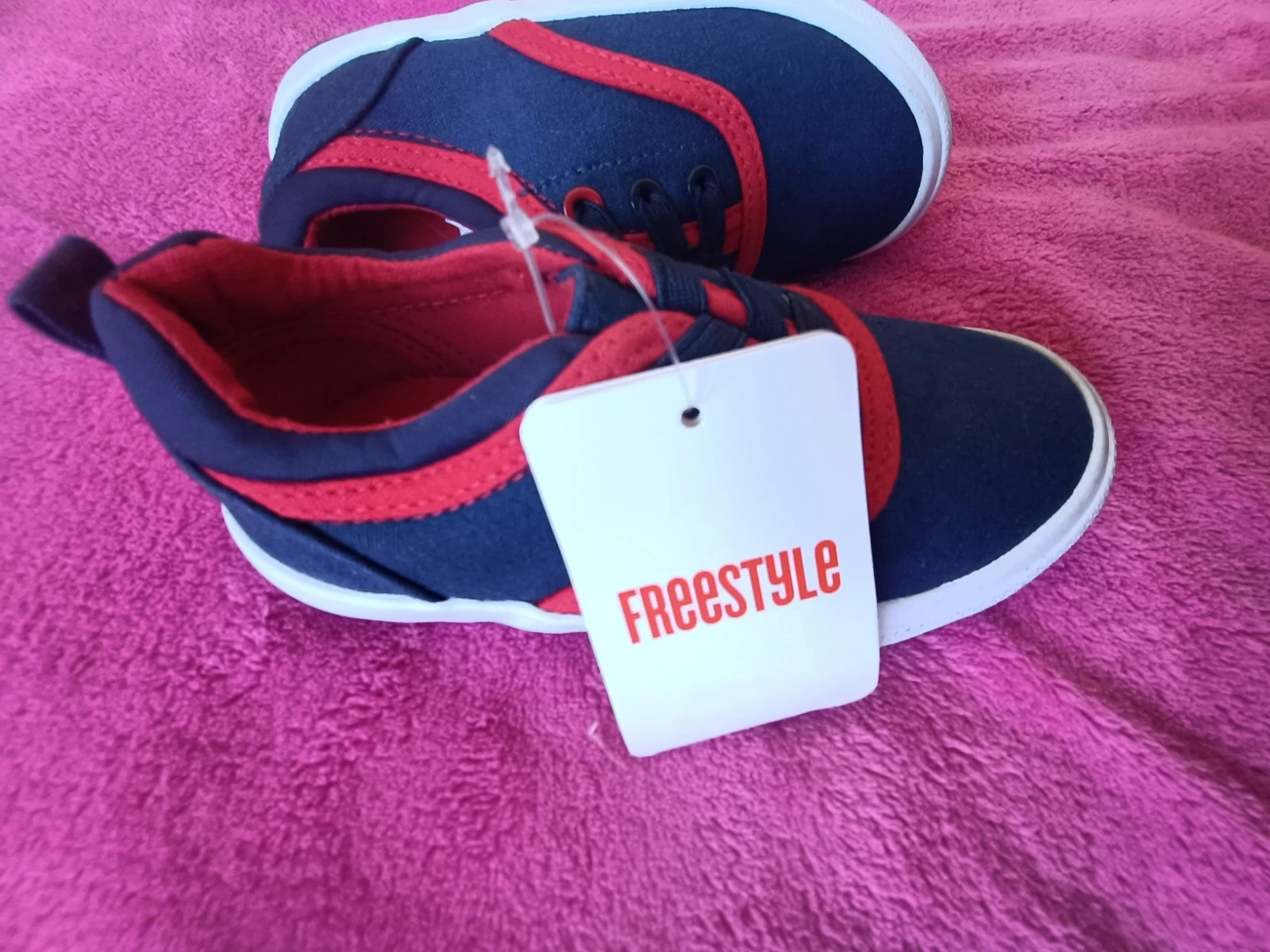 Deportivas de lona azul y rojas talla 26 (amsl) – Freestyle – taille 26 4