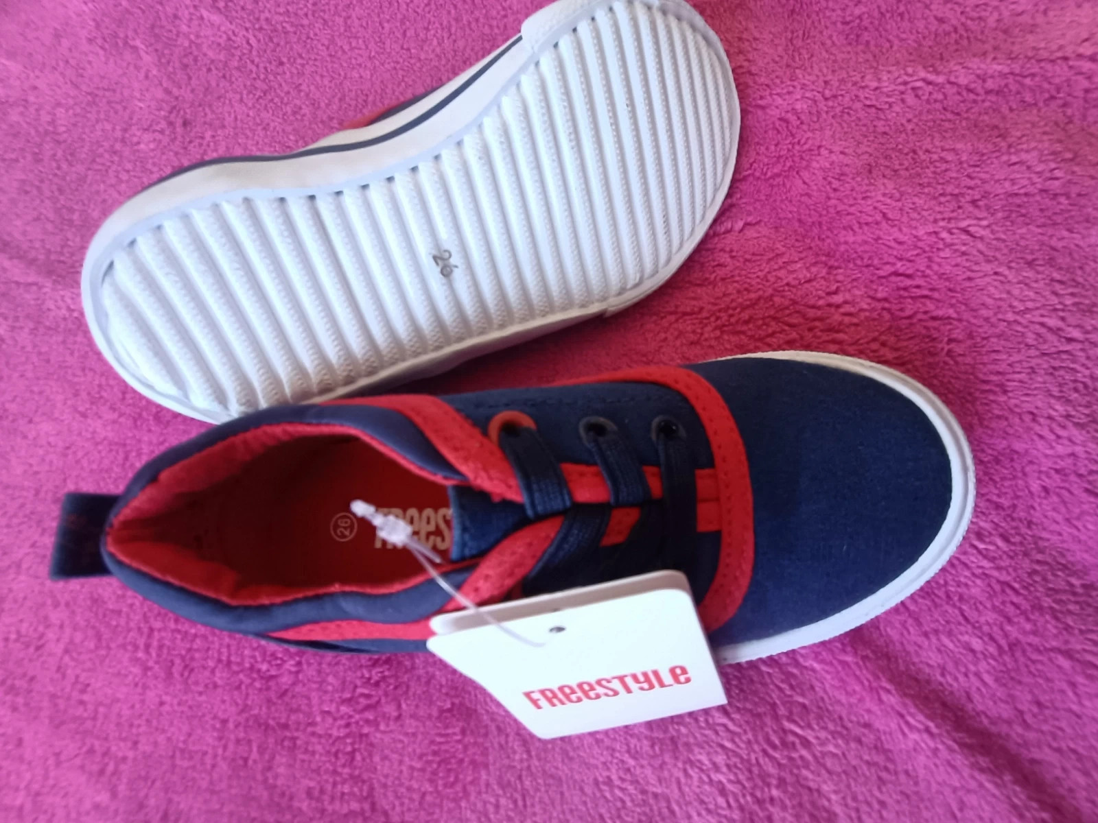 Deportivas de lona azul y rojas talla 26 (amsl) – Freestyle – taille 26 5