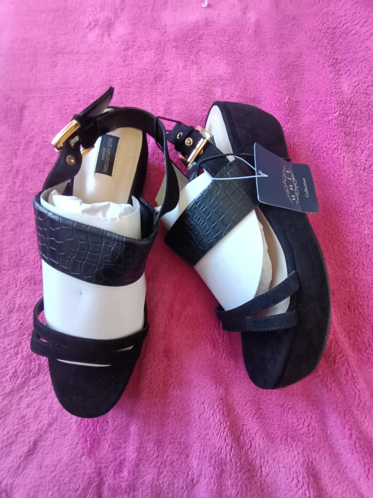Sandalias negras talla 38 (amsl)(2) – Unit – taille 38 2