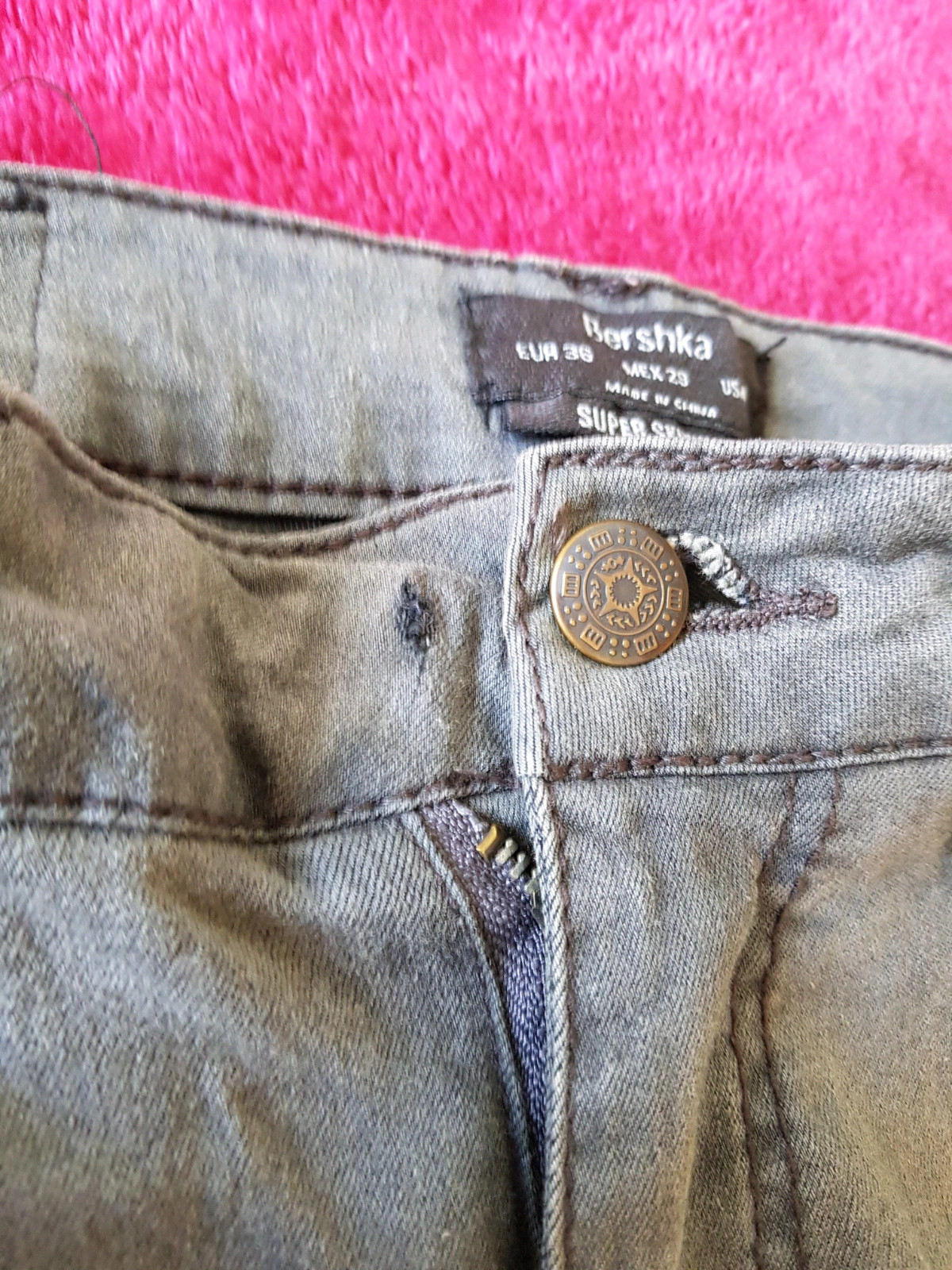 Pantalón super skinny fit de Bershka talla 36 (drl) – Bershka – taille S 3