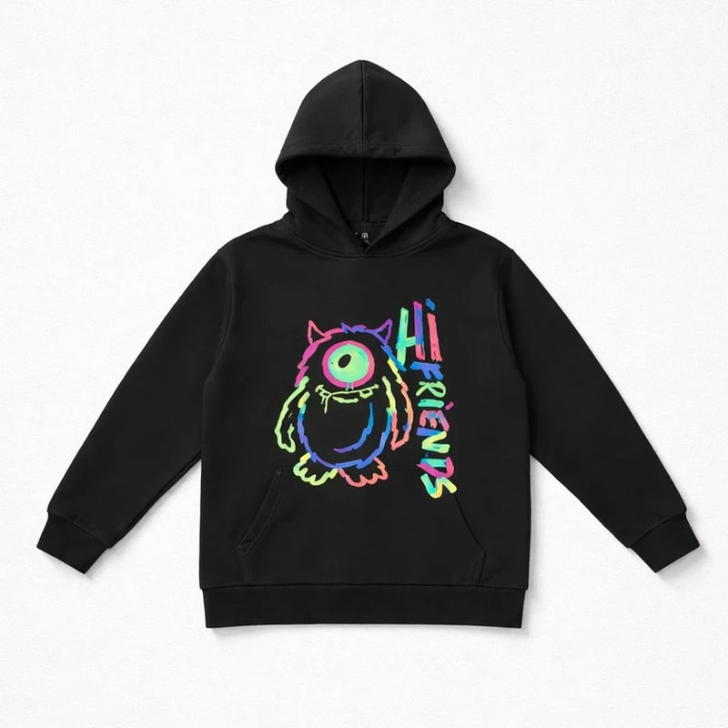 Friends noir à capuche Sweat n0077 – Primark – taille 5 ans / 110 cm 2