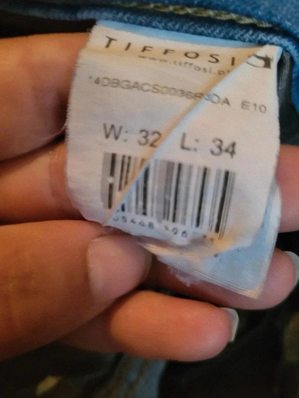 Jean denim bleu délavé tiffosi w32 L34 - n233 – Tiffosi – taille XL / 42 / 14 5