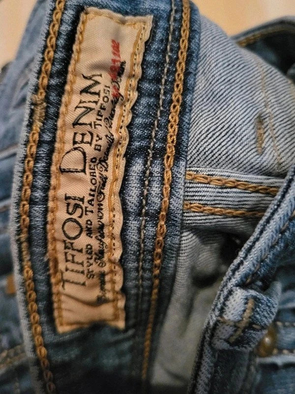 Jean denim bleu délavé tiffosi w32 L34 - n233 – Tiffosi – taille XL / 42 / 14 4