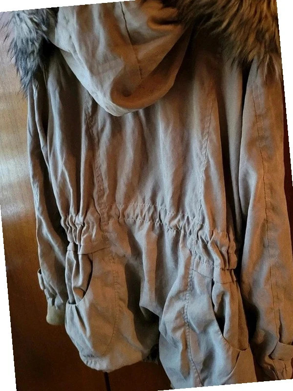 Parka doublée effet fourrure mi saison n235 – taille S / 36 / 8 3