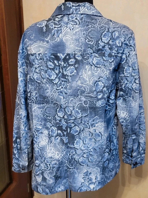 Chemisier Veste bleu n193 – GG Atelier – taille XXL / 44 / 16 2