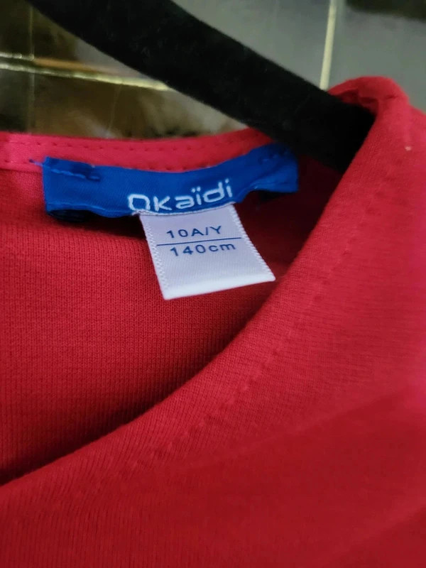 Robe rouge 10 ans -n 186 – Okaïdi – taille 10 ans / 140 cm 3