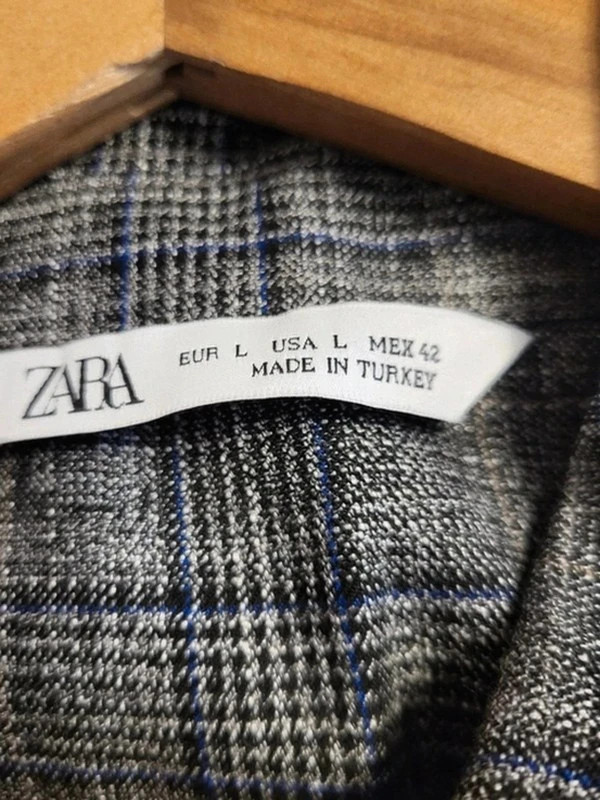 Veste Harrington ZARA homme à carreaux 0141 – Zara – taille L 3