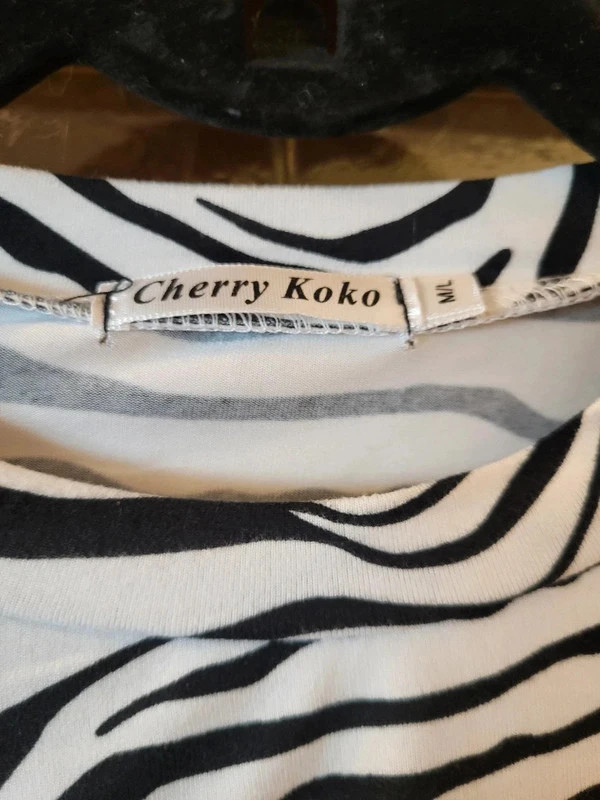 Manches longues zébré haut Cherry Koko n184 – Cherry Koko – taille M / 38 / 10 3
