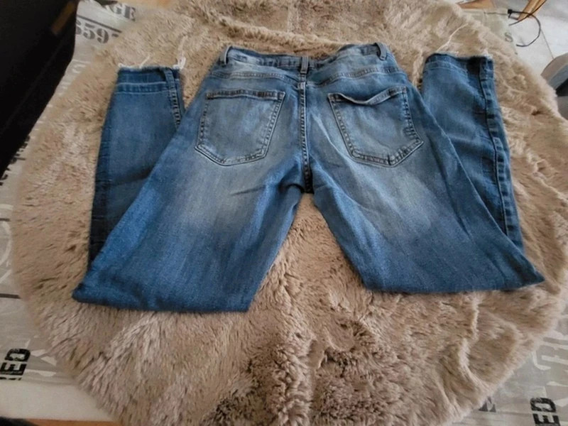 Jean Bleu Délavé -0135 – Up FASHION – taille M / 38 / 10 3