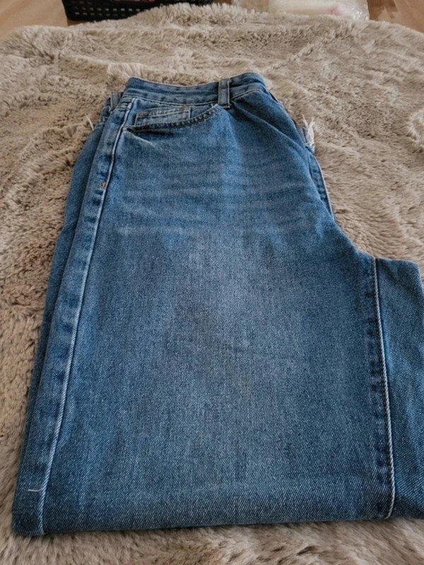 Jean SHEIN Bleu Moyen - Coupe Droite et Bord Franc - 0136 – Shein – taille S / 36 / 8 5