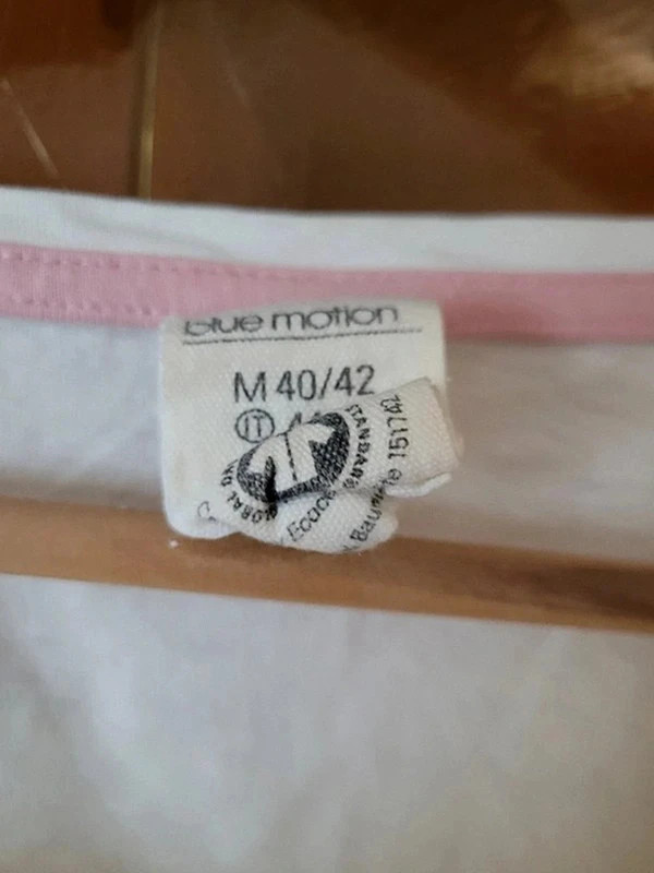 Pyjama haut blanc n145 – Blue Motion – taille L / 40 / 12 3