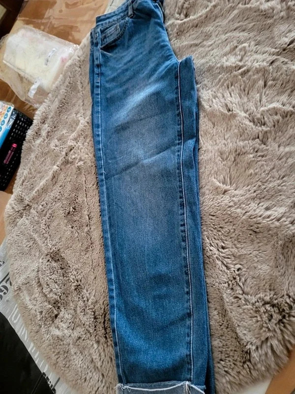 Jean SHEIN Bleu Moyen - Coupe Droite et Bord Franc - 0136 – Shein – taille S / 36 / 8 3