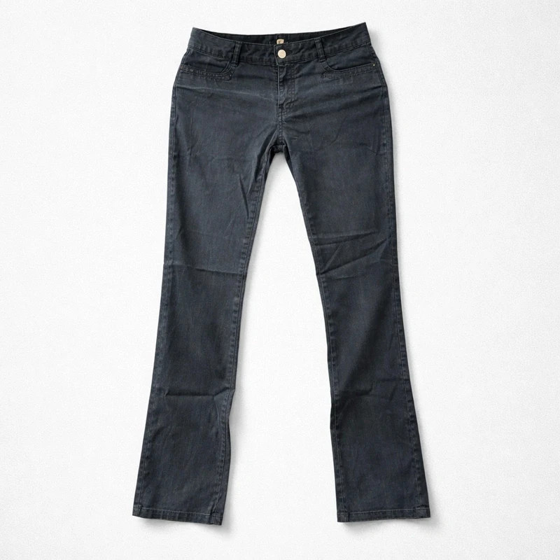 Pantalon n -114 effet enduit noir