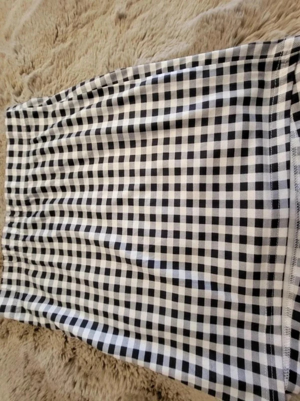 Mini-jupe 0134 – Vichy Noir & Blanc – Shein – taille M / 38 / 10 2