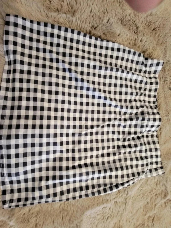 Mini-jupe 0134 – Vichy Noir & Blanc – Shein – taille M / 38 / 10 3