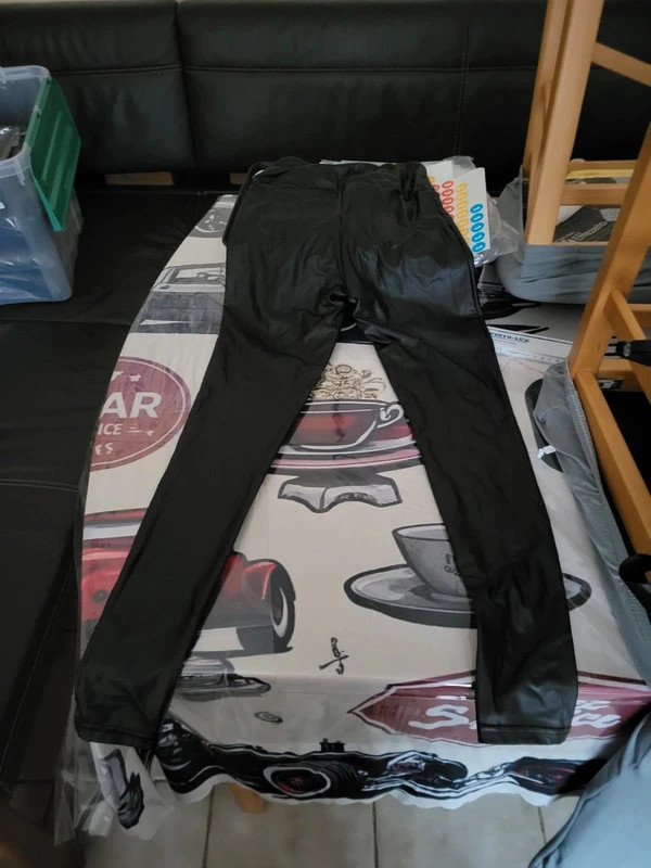 Noir Leggings n118 Effet Cuir – Primark – taille XXS / 32 / 4 3