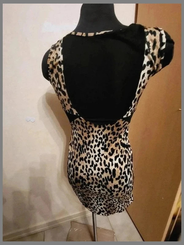 Léopard robe n204 – sans marque – taille M / 38 / 10 2