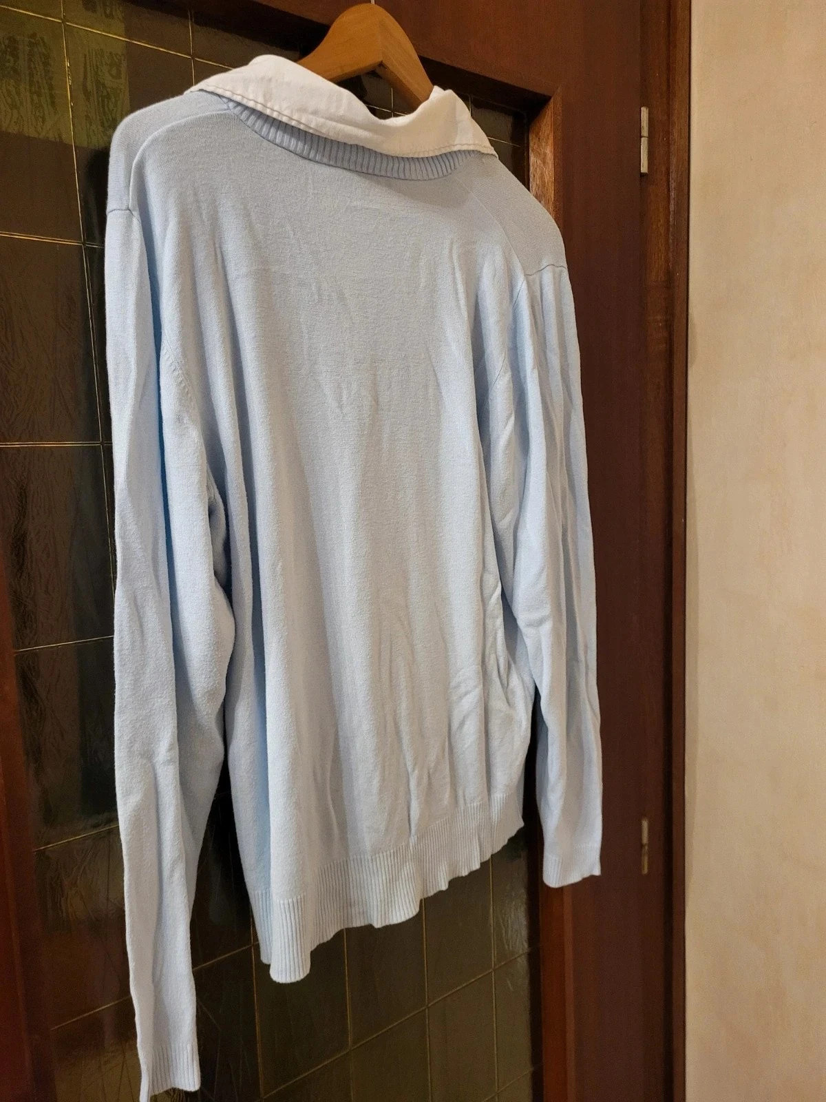 Pull Bleu Ciel & Chemise Col- 2/1- n150 – Designers – taille XL / 42 / 14 2