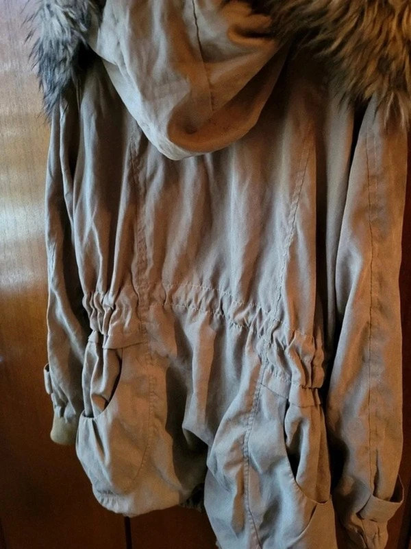 Parka mi saison effet fourrure doublée n235 – taille S / 36 / 8 3