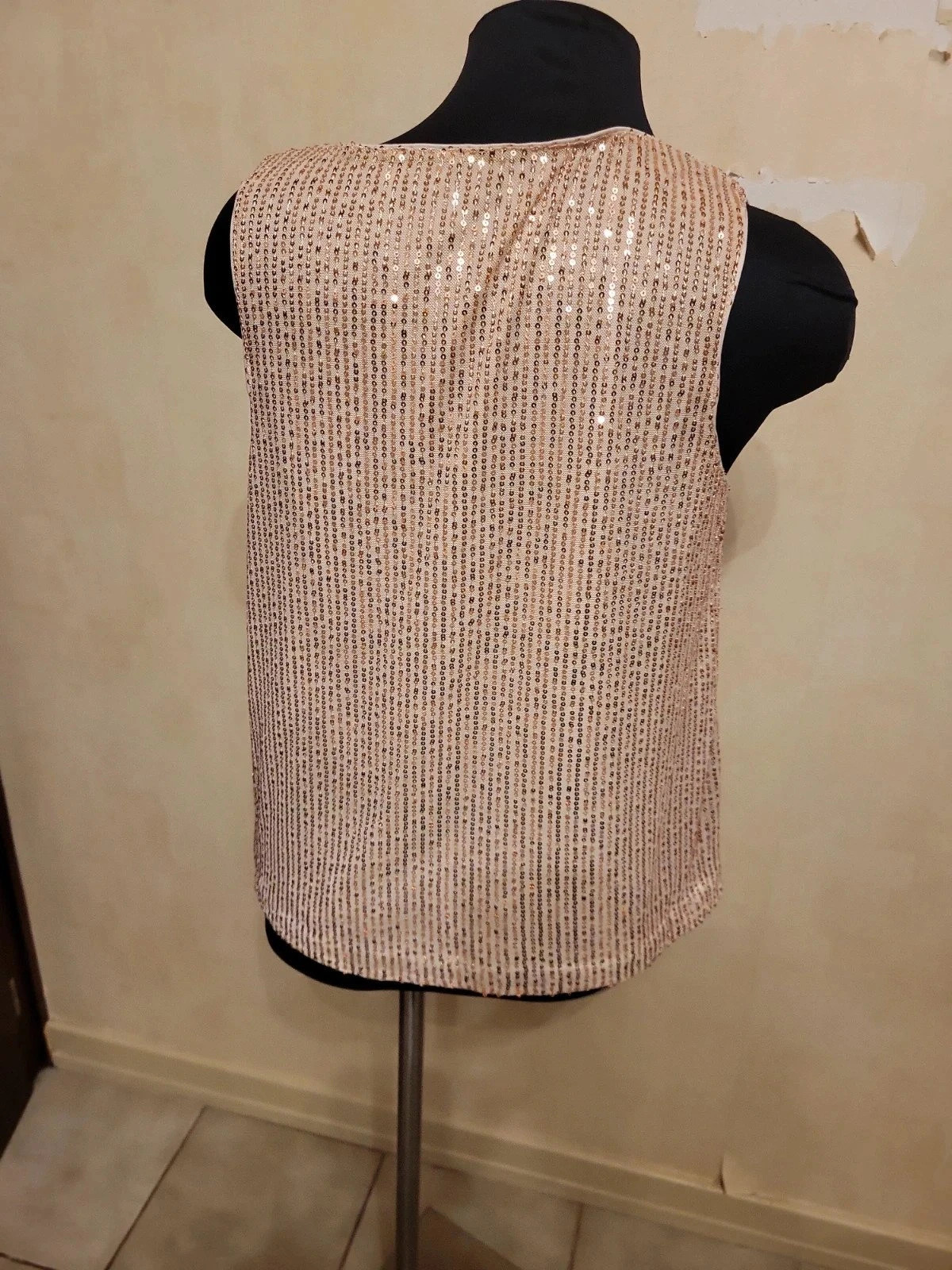 Haut à sequins doré n 161 – Shein – taille L / 40 / 12 2