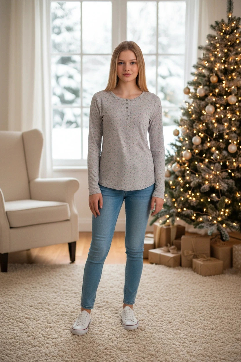 Haut léger à motifs flamants roses 0055 – Hawiton – taille M / 38 / 10 2