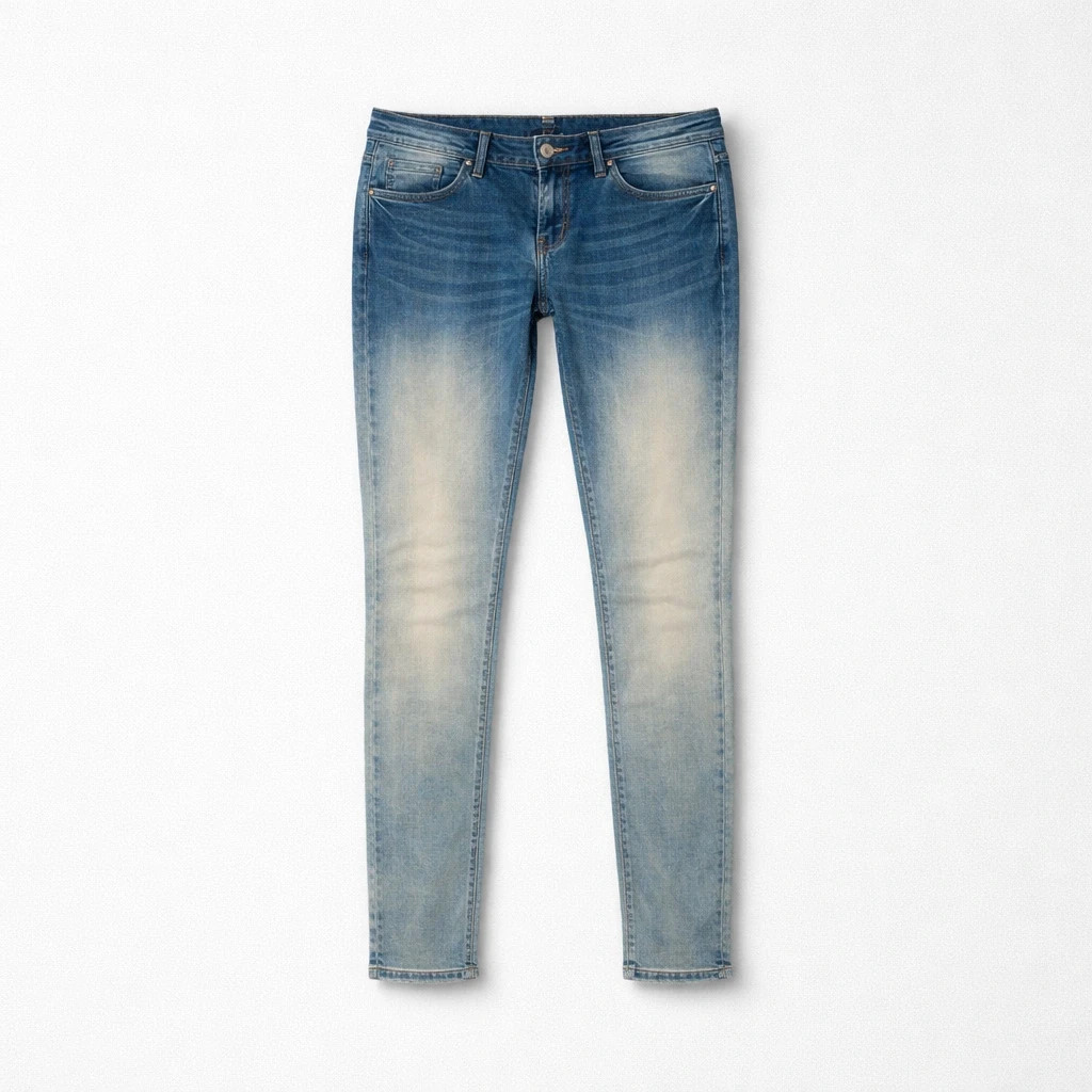 Jean slim dégradé bleu et blanc n0062 – Tiffosi – taille XS / 34 / 6