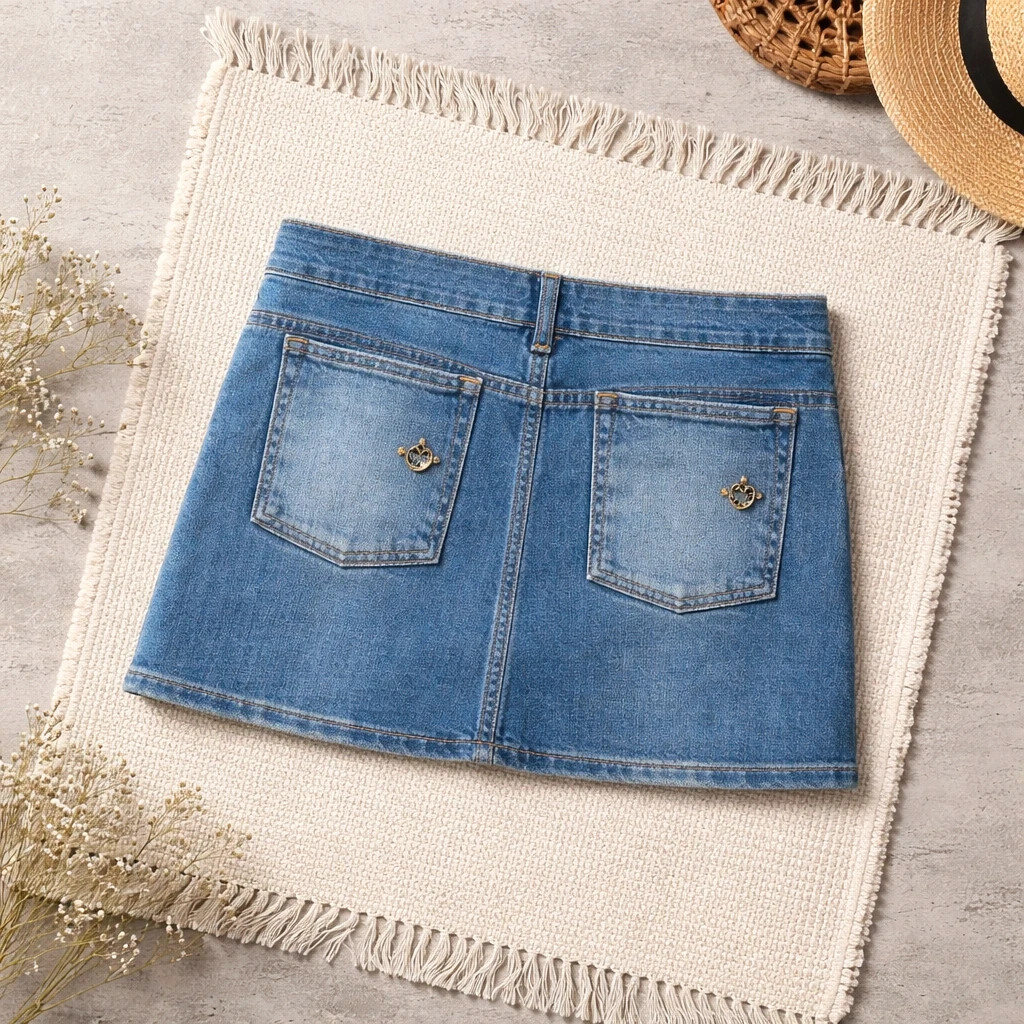 Jupe en jean Morango vintage n0049 – MORANGO – taille M / 38 / 10 2