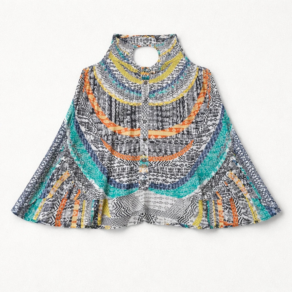 Top Bohème Tiffosi - Imprimé Ethnique n0050 – Tiffosi – taille S / 36 / 8 2