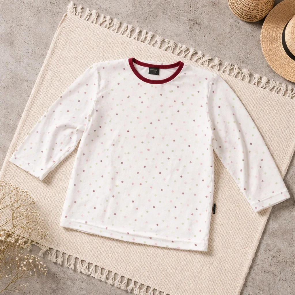 Haut de Pyjama Douillet à Pois n0023