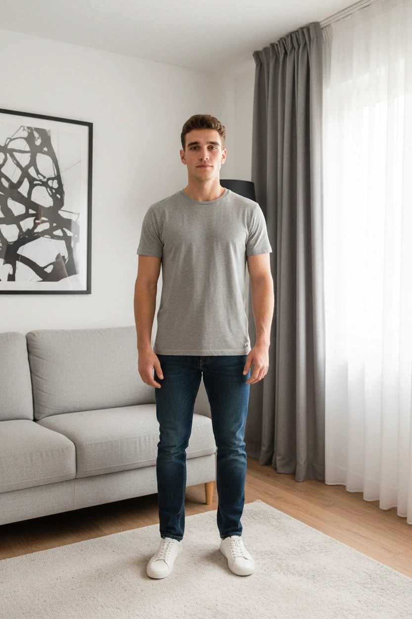 Basique Gris Chiné n0027 – Okay – taille L 2