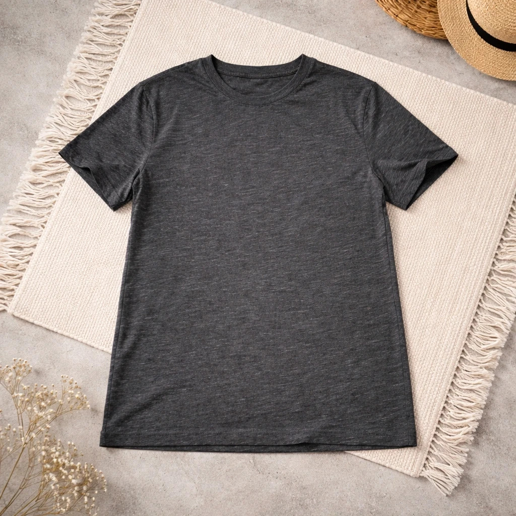 tshirt gris anthracite chine 0015