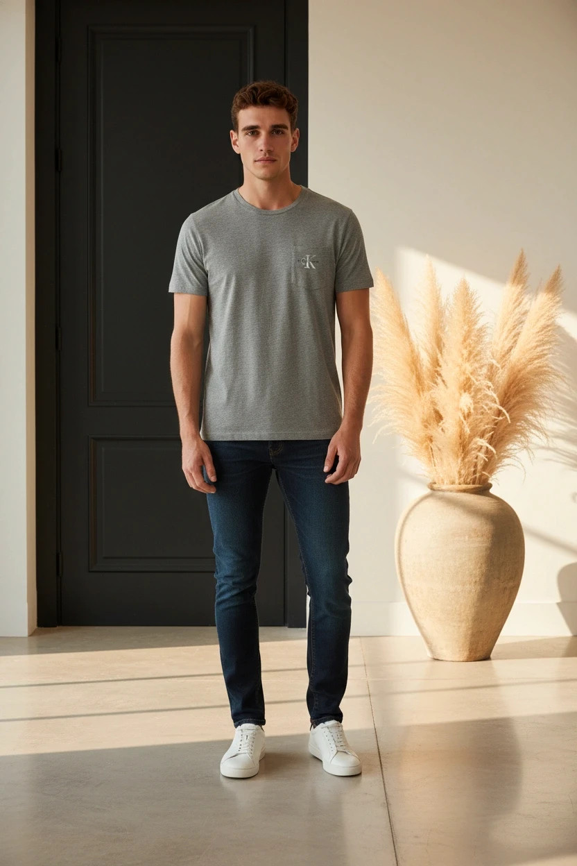 Tshirt gris 0012 – Calvin Klein – taille L 2