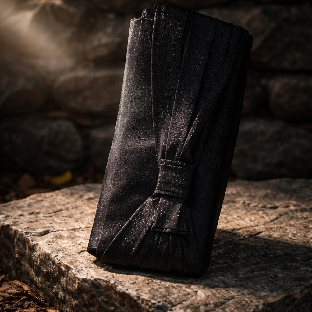 Élégante Pochette de Soirée Noire – Détail Nœud Satiné n67 – sansnom. 3