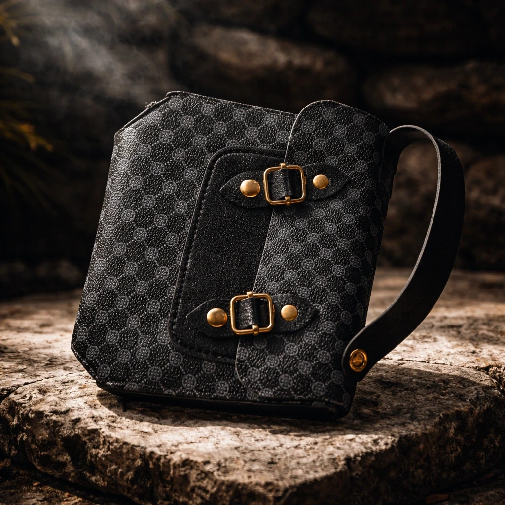 Sac à main vintage noir & gris – Style chic rétro n65 – Shein