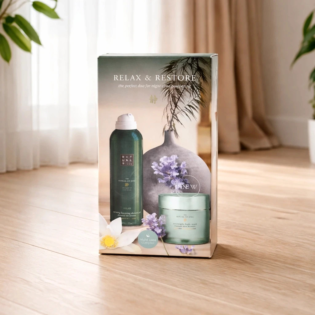 coffret rituals relax & restore neuf : rituel sommeil lavande bois santal n18