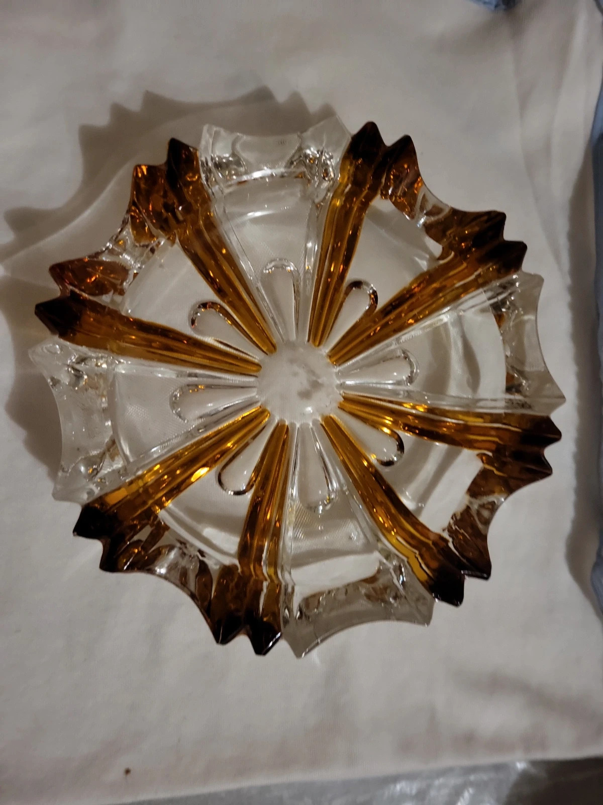 Magnifique coupe vintage en verre ambré – Élégante & déco n52 – sansnom. 2