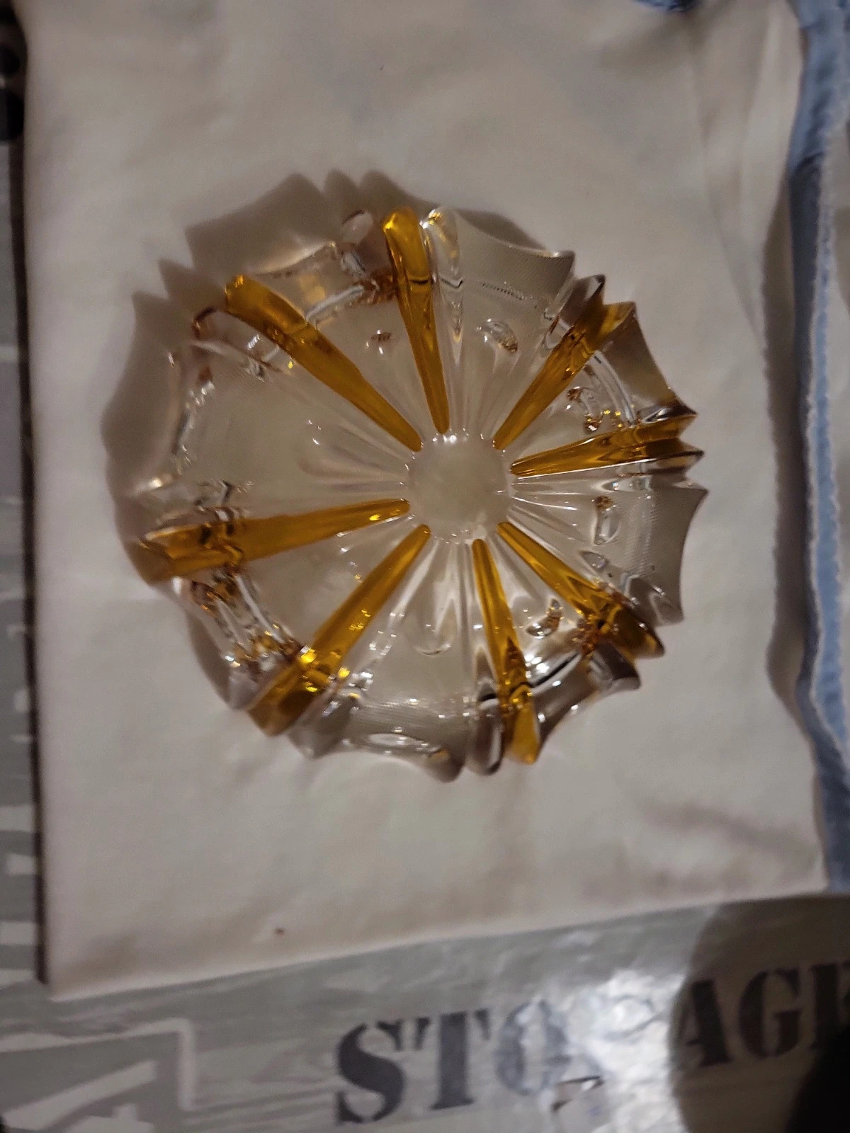Magnifique coupe vintage en verre ambré – Élégante & déco n52 – sansnom. 4