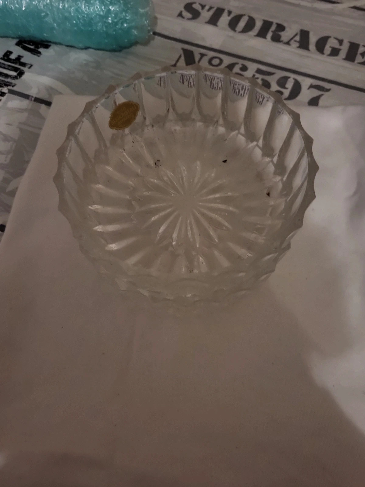 2x Cendrier en cristal taillé n43