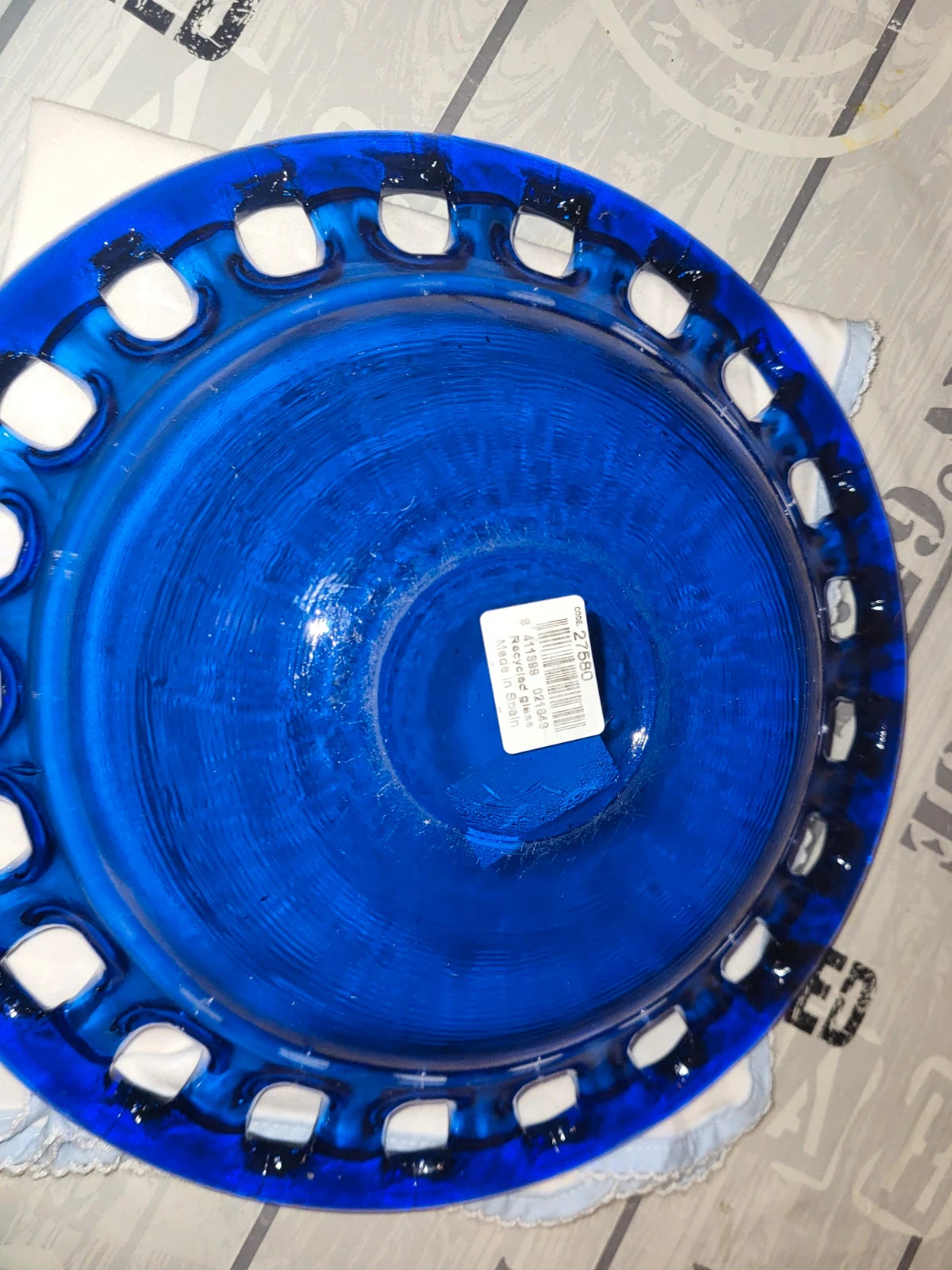 Assiette bleu n37 – recyclage espagnole