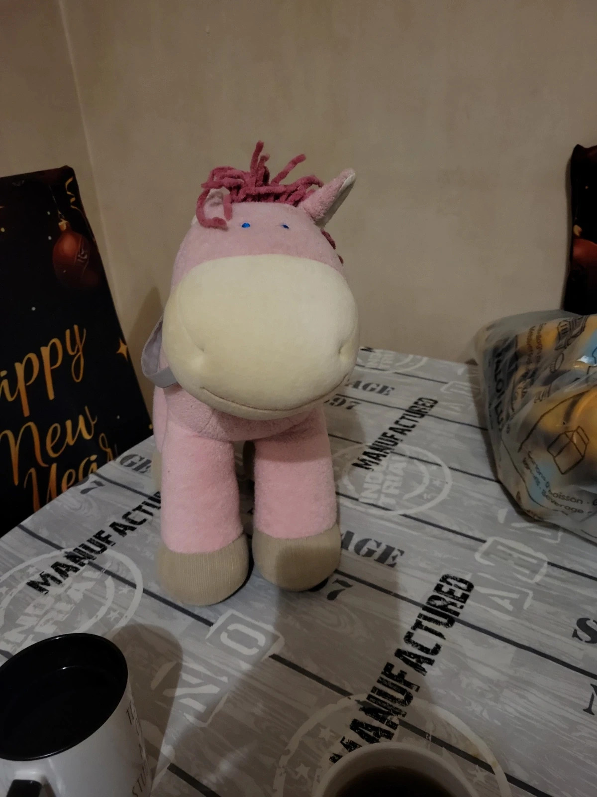 Peluche cheval rose – Haba – taille 3 ans / 98 cm