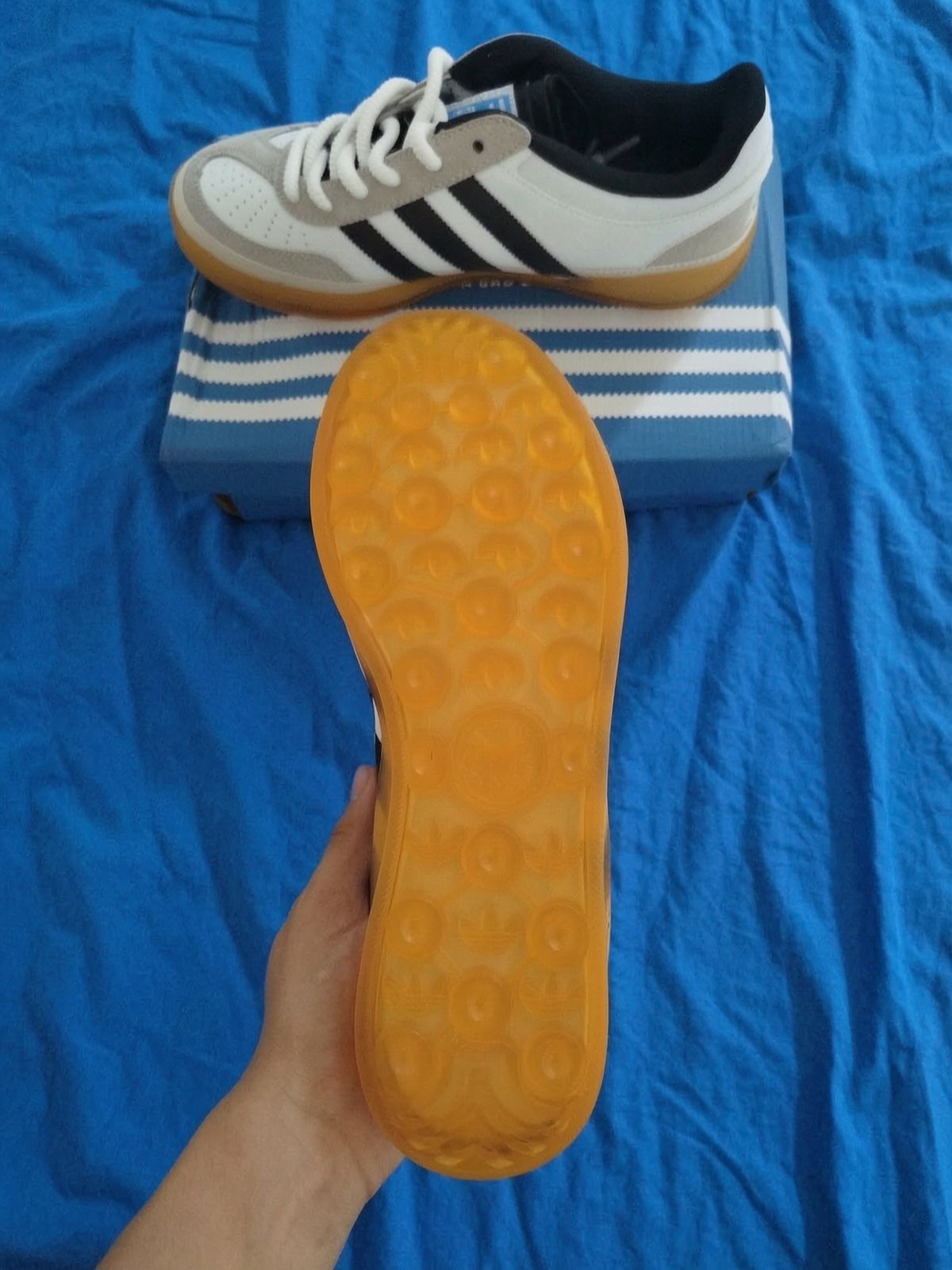 Adidas Samba white black gum sneakers 4
