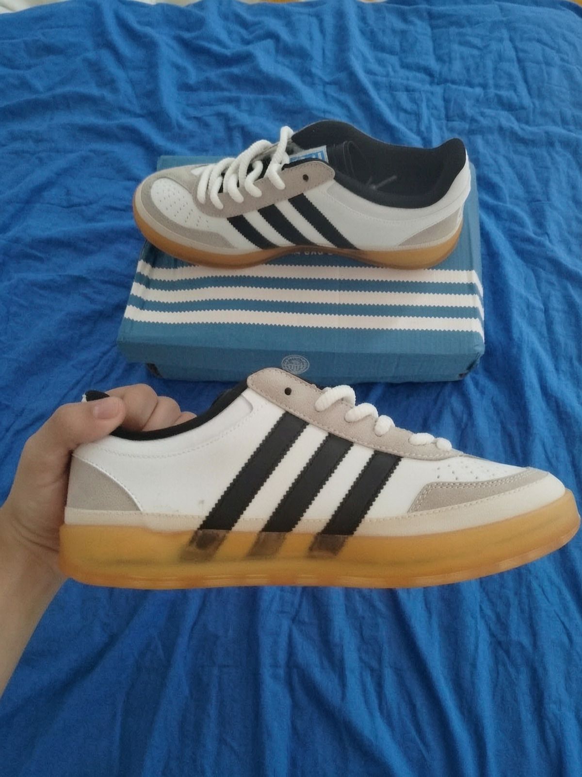 Adidas Samba white black gum sneakers 2