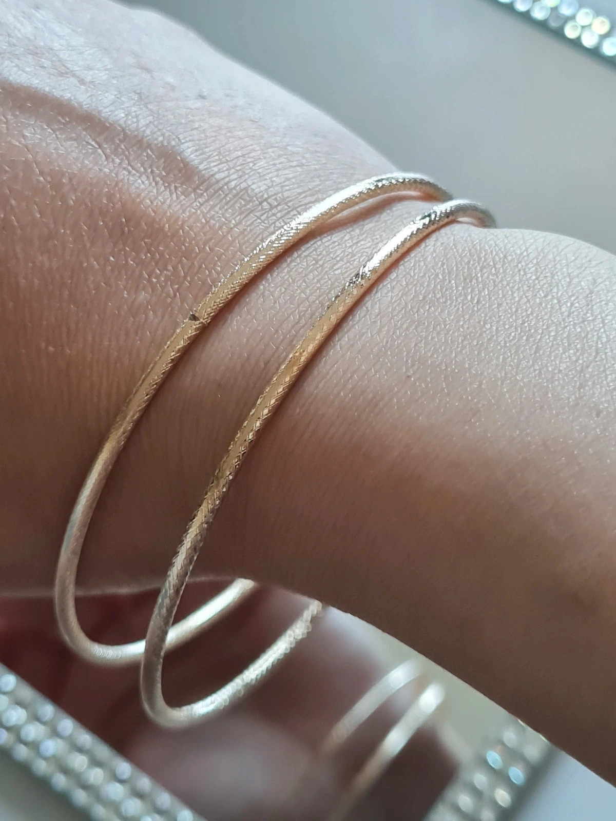 Bracelet doré x2