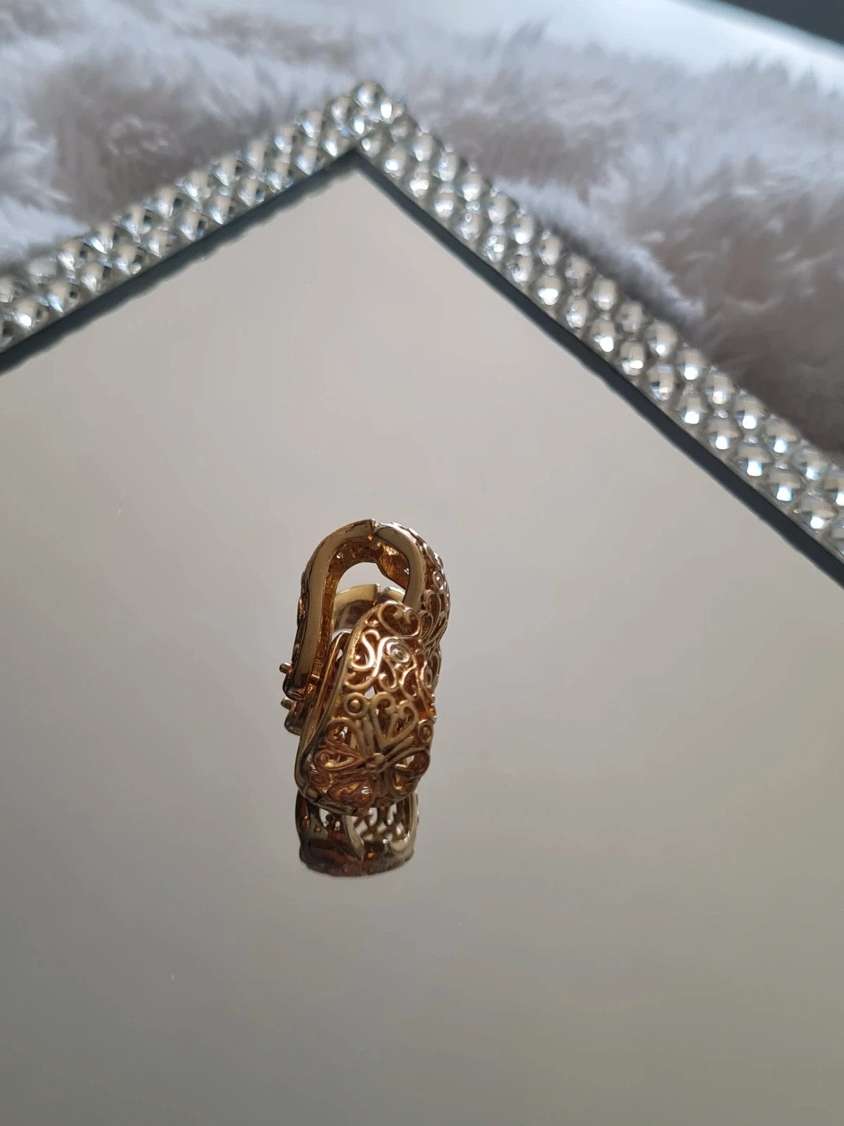 Boucle d'oreilles doré 3