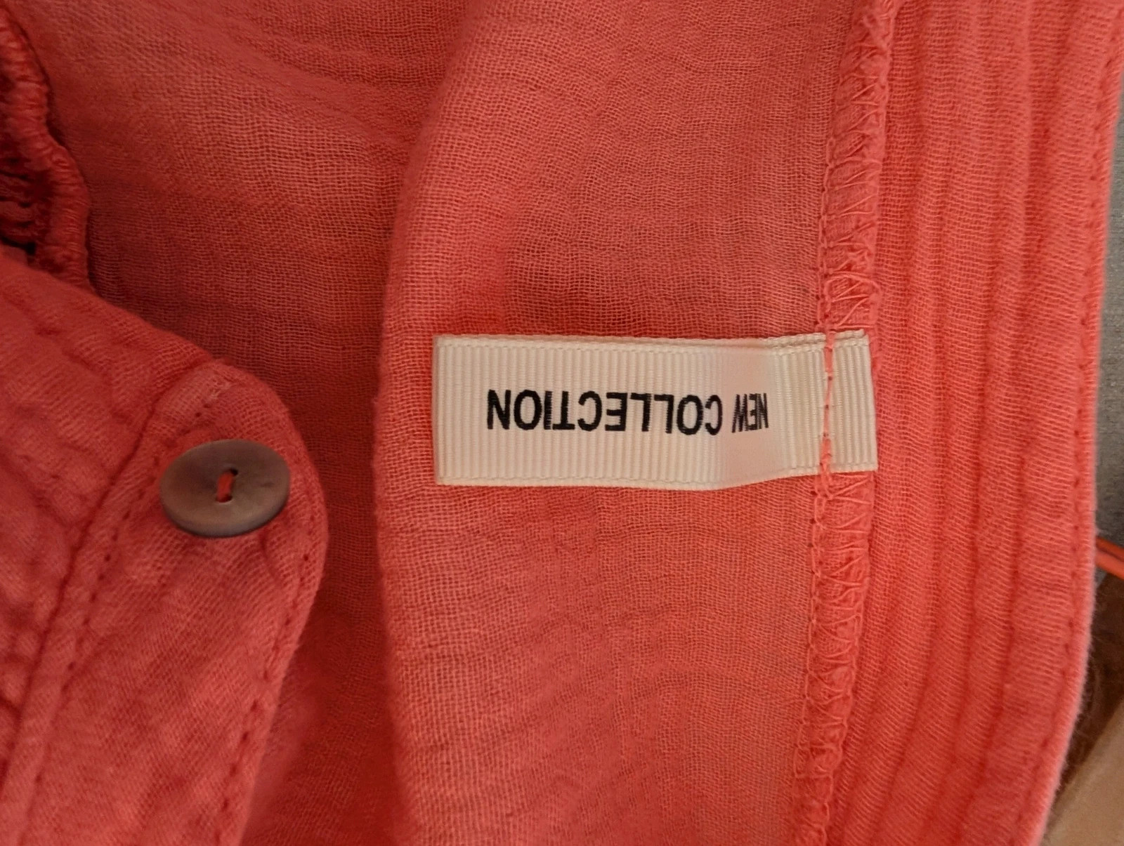 Cardigan /. Blouse en gaz de coton / couleur corail Italie – New Collection – taille Taille unique 5