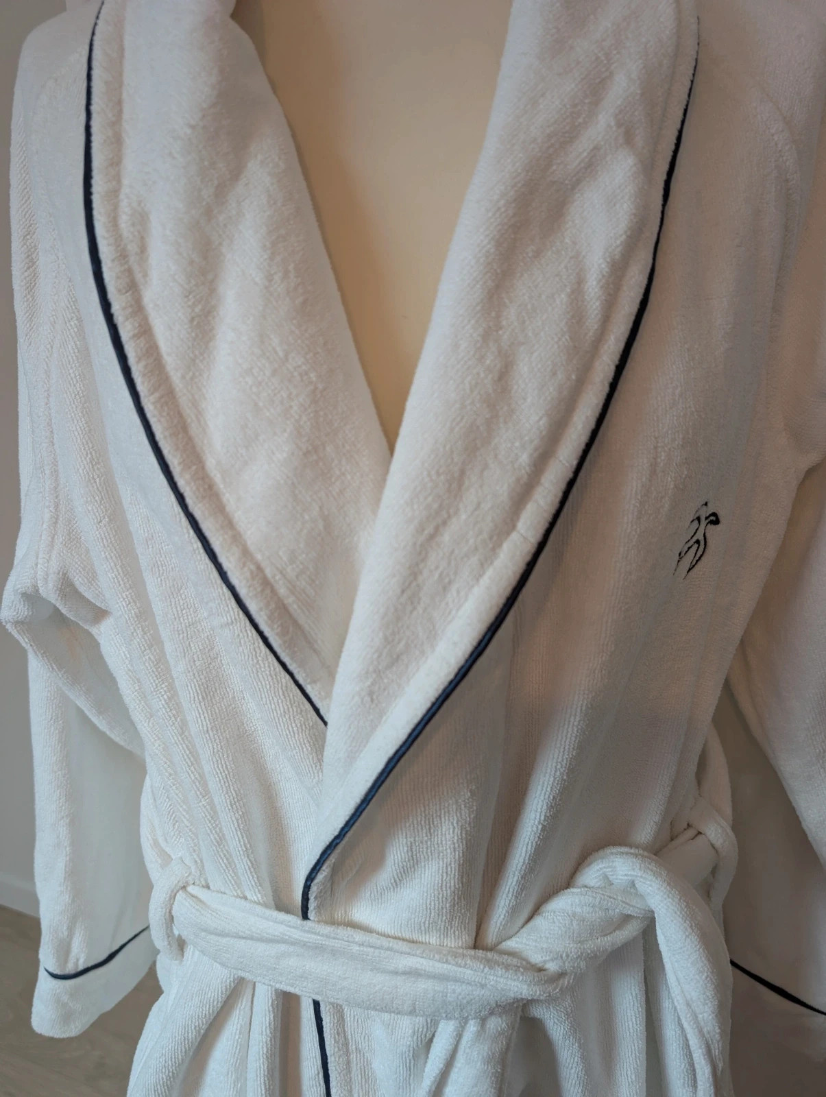 Peignoir blanc 100% coton / Taille L / Nina Ricci